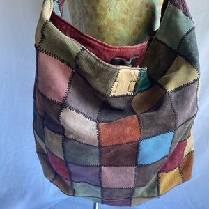 Lucky Brand Leather Patchwork Handbag